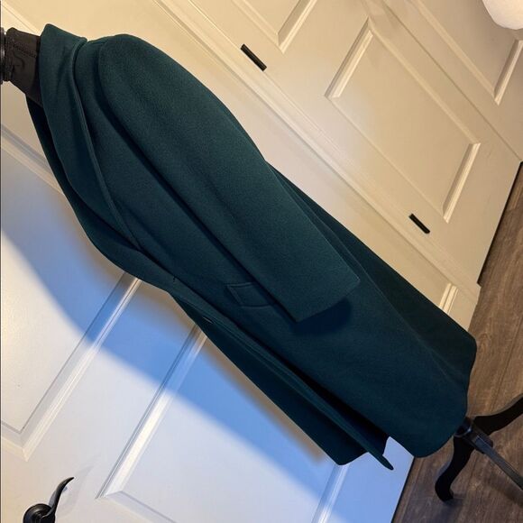 Elegant Dark Green Women's Coat sz 8 double breasted - Picture 2 of 10